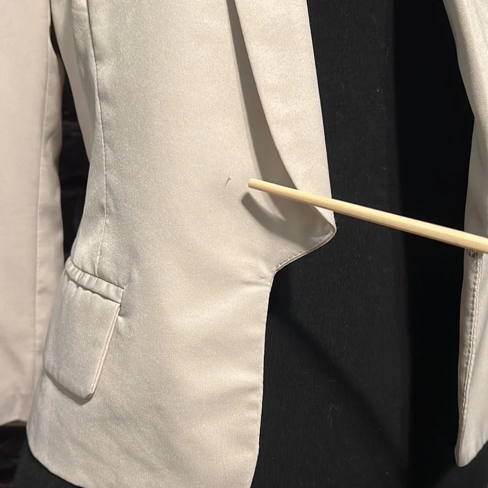 Fitted Style Lapel Collar Blazer, XSmall